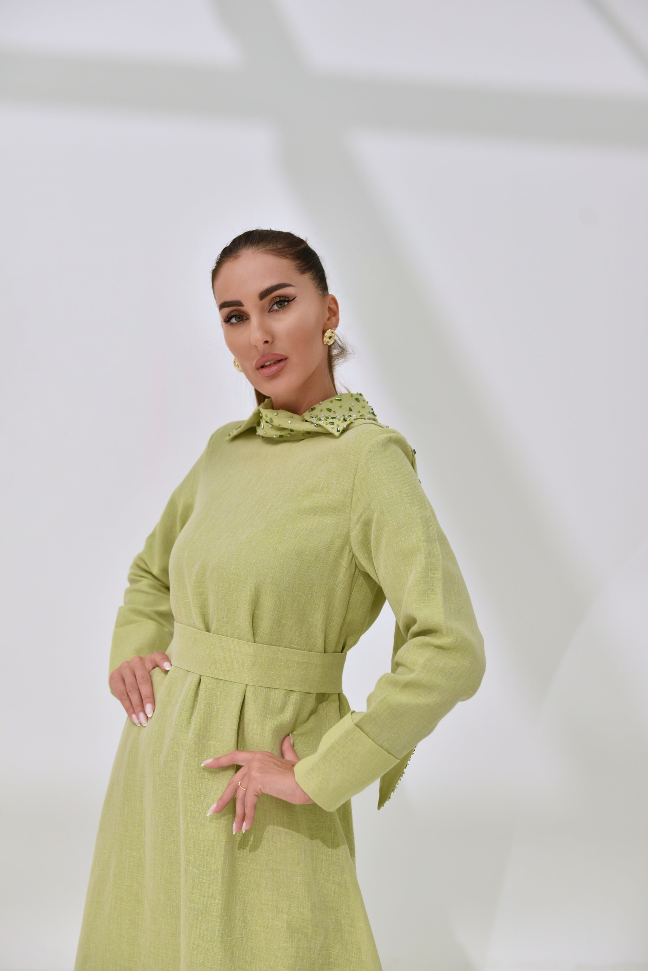 RAL 05  breeze green dress