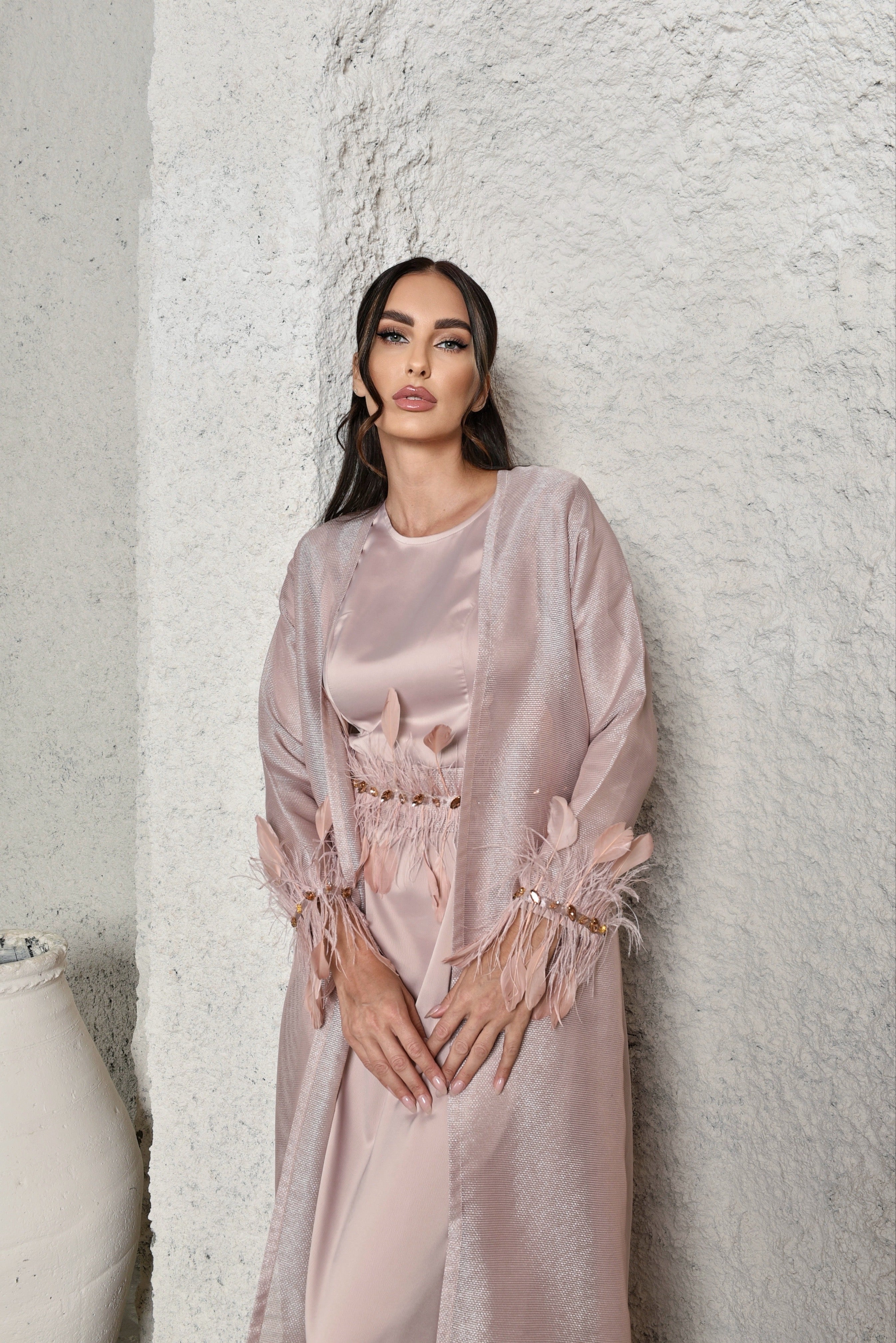 RA 26 Rose diamond abaya and dress