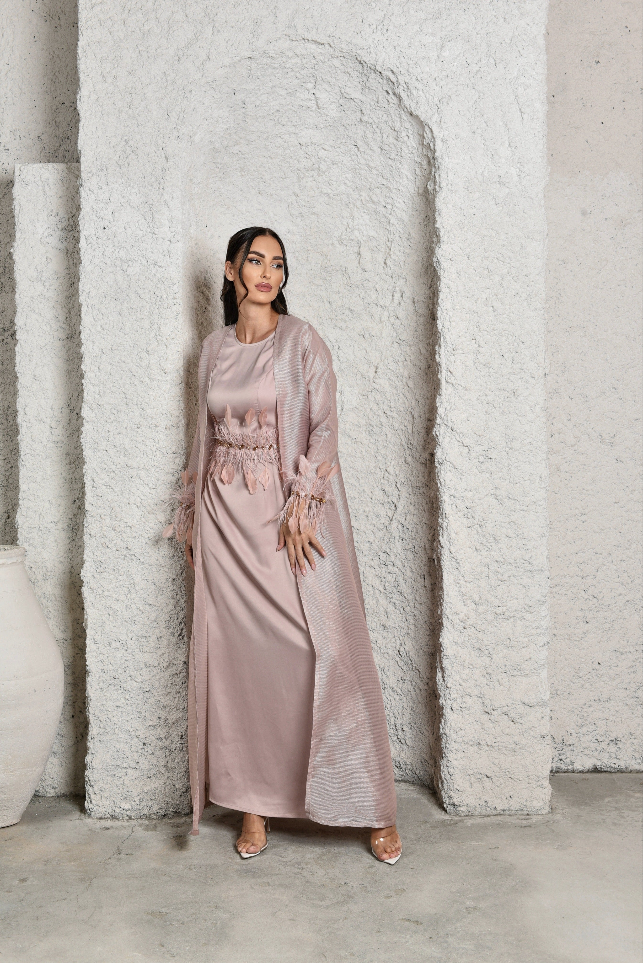 RA 26 Rose diamond abaya and dress
